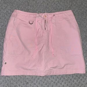 Pink jean skirt